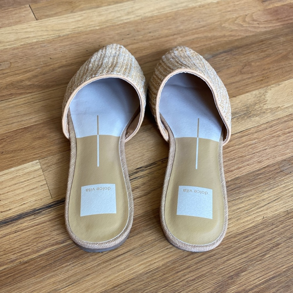 Dolce Vita Gemma Natural Woven Mules size 9 - Picture 5 of 9